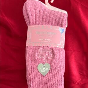 Juicy Couture Soft Pink Boot Socks